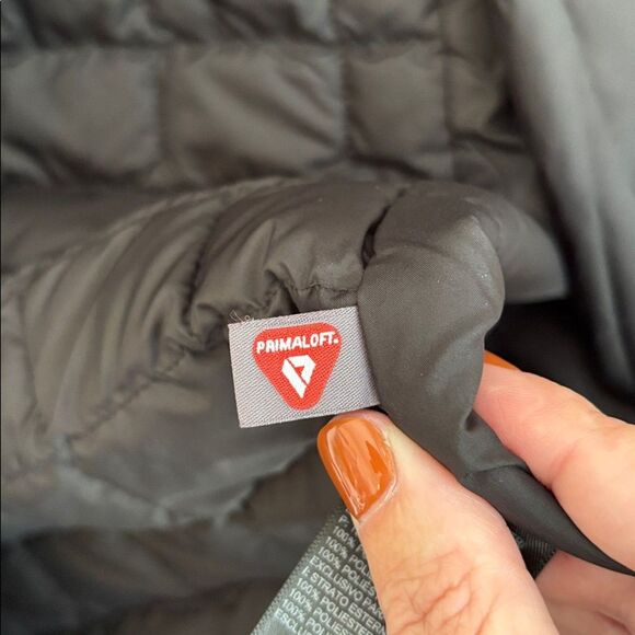 North Face Thermoball Eco primaloft Black Quilted lightweight puffer Jacket LG - Picture 9 of 13